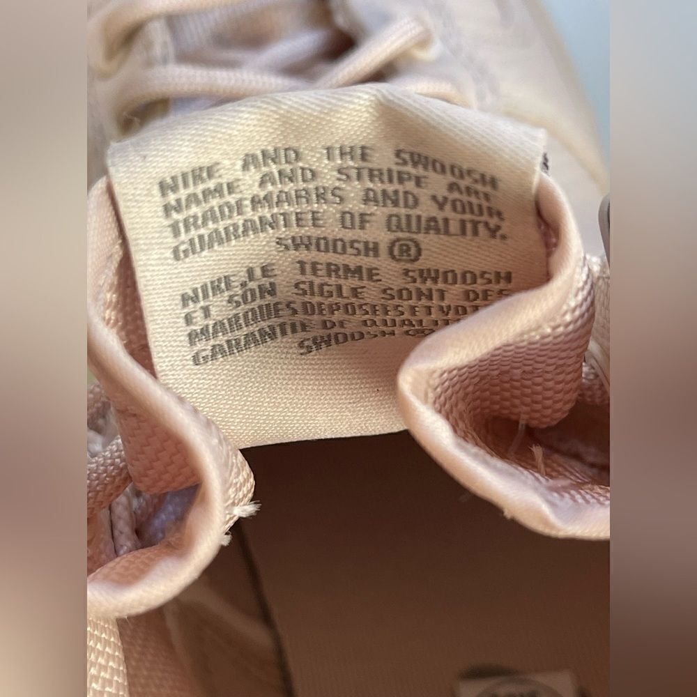 Nike Air Force AF1 pale pink hightop military sneaker shoes size 4.5Y - Picture 13 of 17